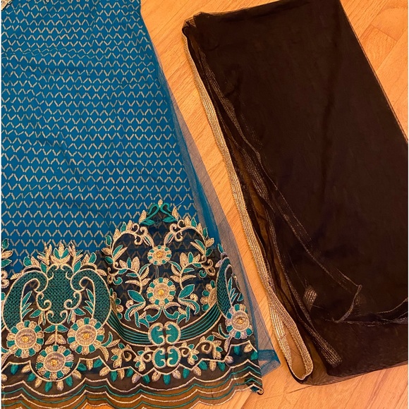 Indian Pakistani Kameez Shalwar Dupatta Suit Dress - Picture 5 of 6